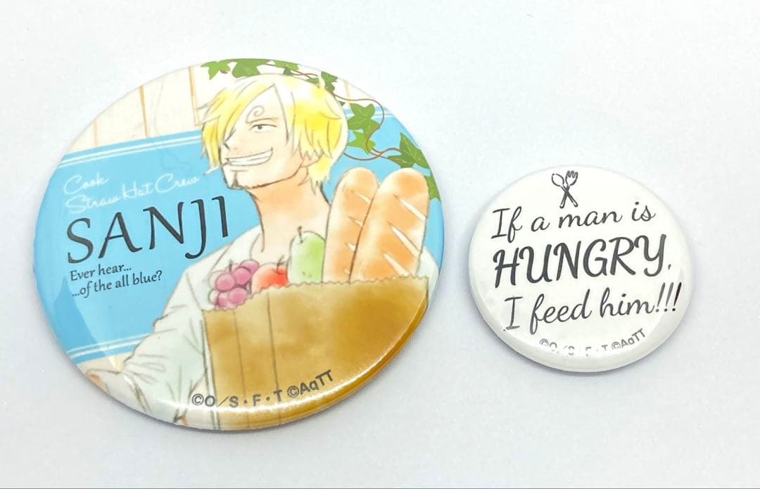東京ワンピースタワー サンジのカフェ 缶バッジセット りんご 希少