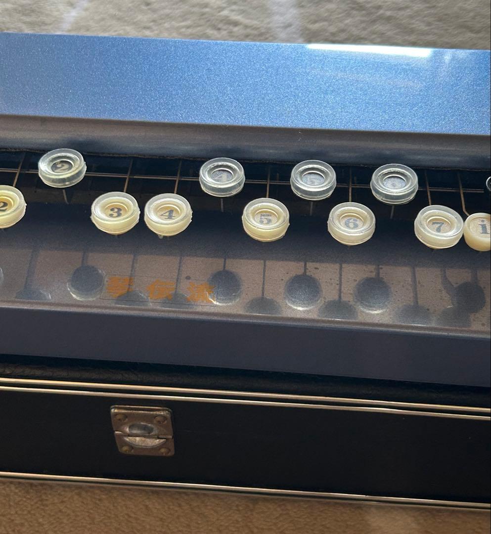 大正琴 菊花　電子琴 エレキ ハードケース付　琴伝流