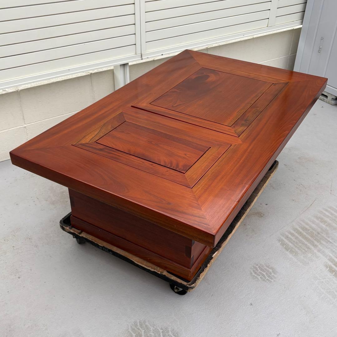 最高級　囲炉裏テーブル　昭和レトロ 火鉢 古民家家具　希少 引き出し 木製　組木