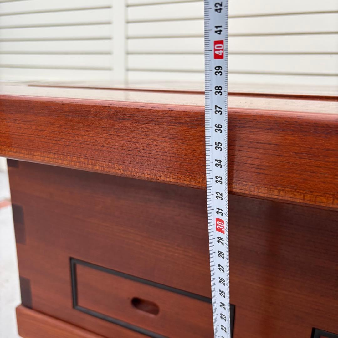 最高級　囲炉裏テーブル　昭和レトロ 火鉢 古民家家具　希少 引き出し 木製　組木