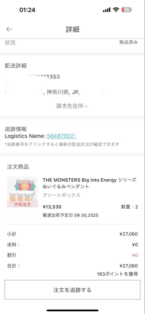 Labubu Big into Energy ぬいぐるみ シリーズ　正規品