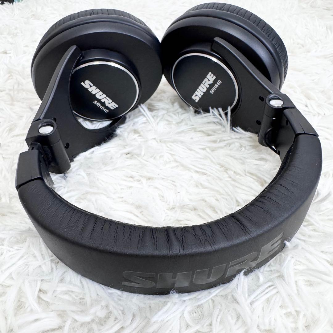 美品 SHURE SRH840-BK-A モニター用 ヘッドホン