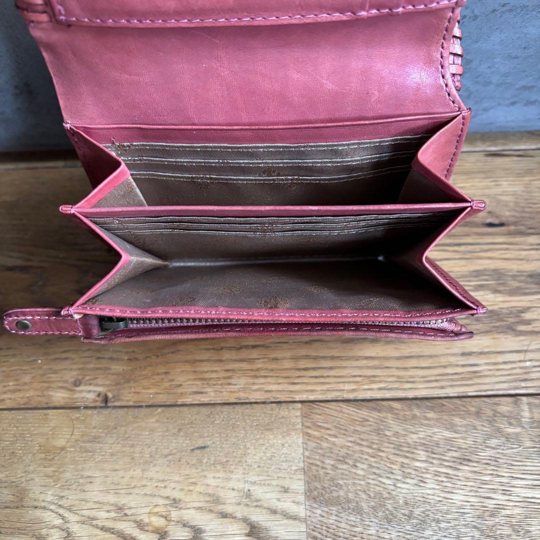 miyu 　ダコタ　dakota 財布　二つ折り　レザー　ゾウ　象　型押し