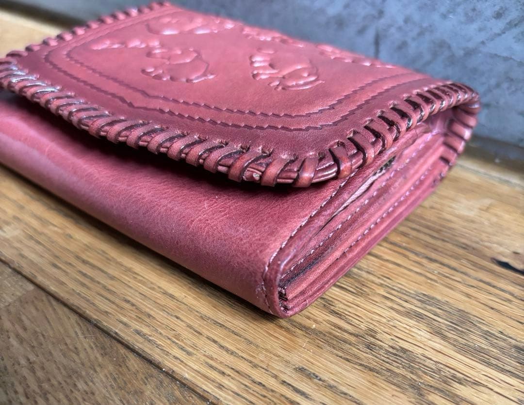 miyu 　ダコタ　dakota 財布　二つ折り　レザー　ゾウ　象　型押し