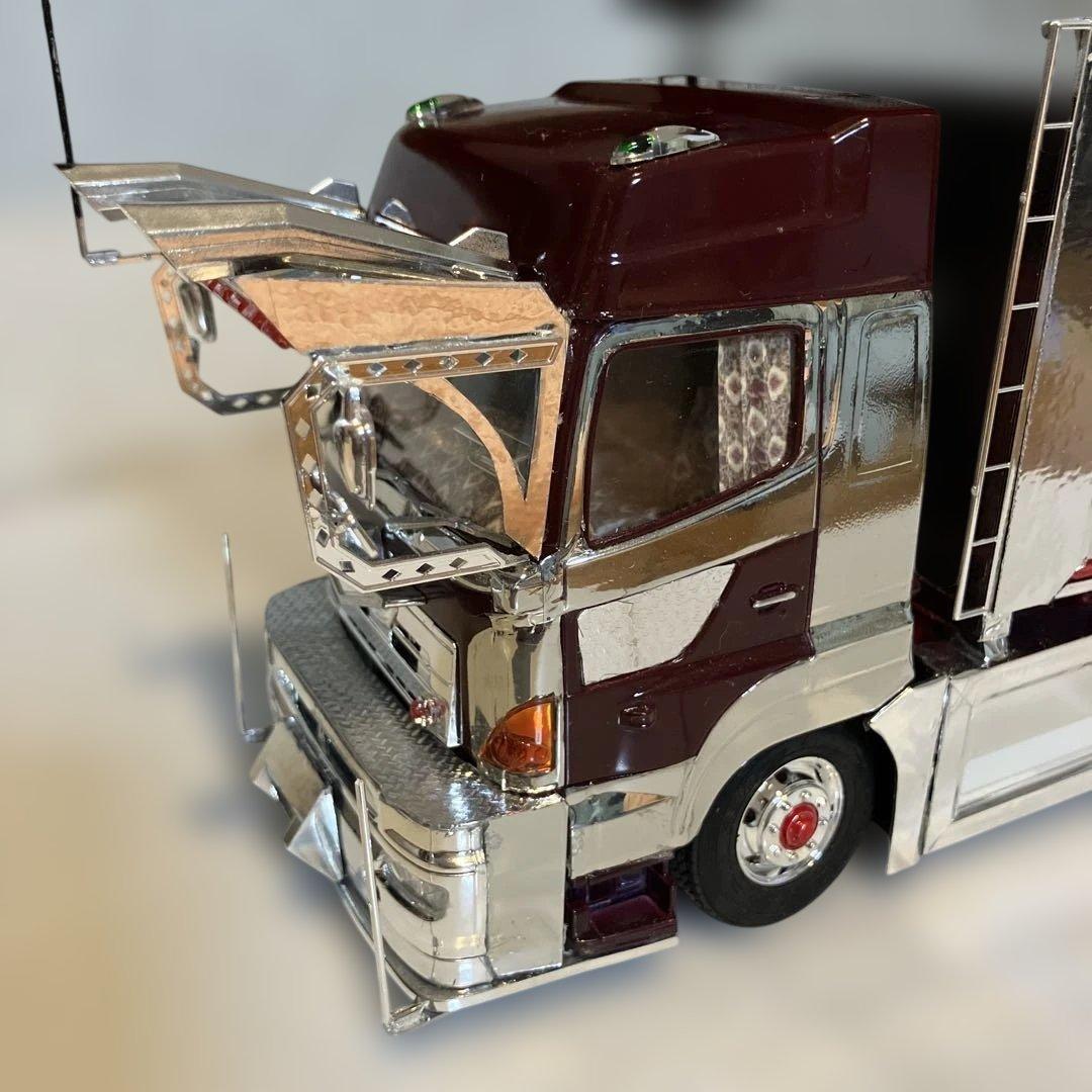 プロフィア、デカ箱ダンプ、デコトラ、完成品1／32