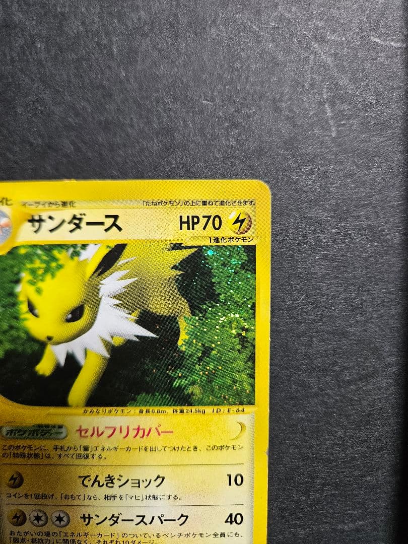 ホロ渦巻き有 サンダース eカード アンリミ 037/088