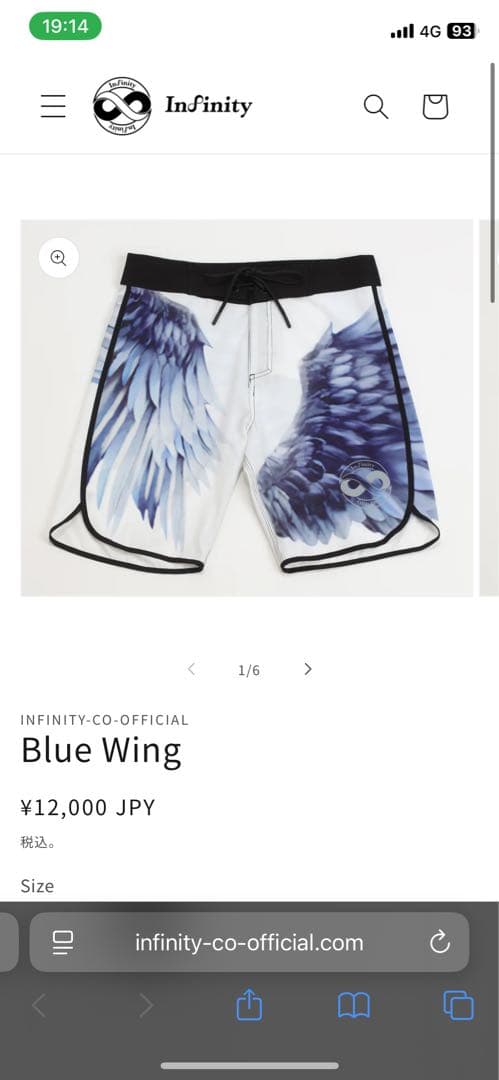 Infinity Blue Wing サーフパンツ　フィジーク　上里譲　26