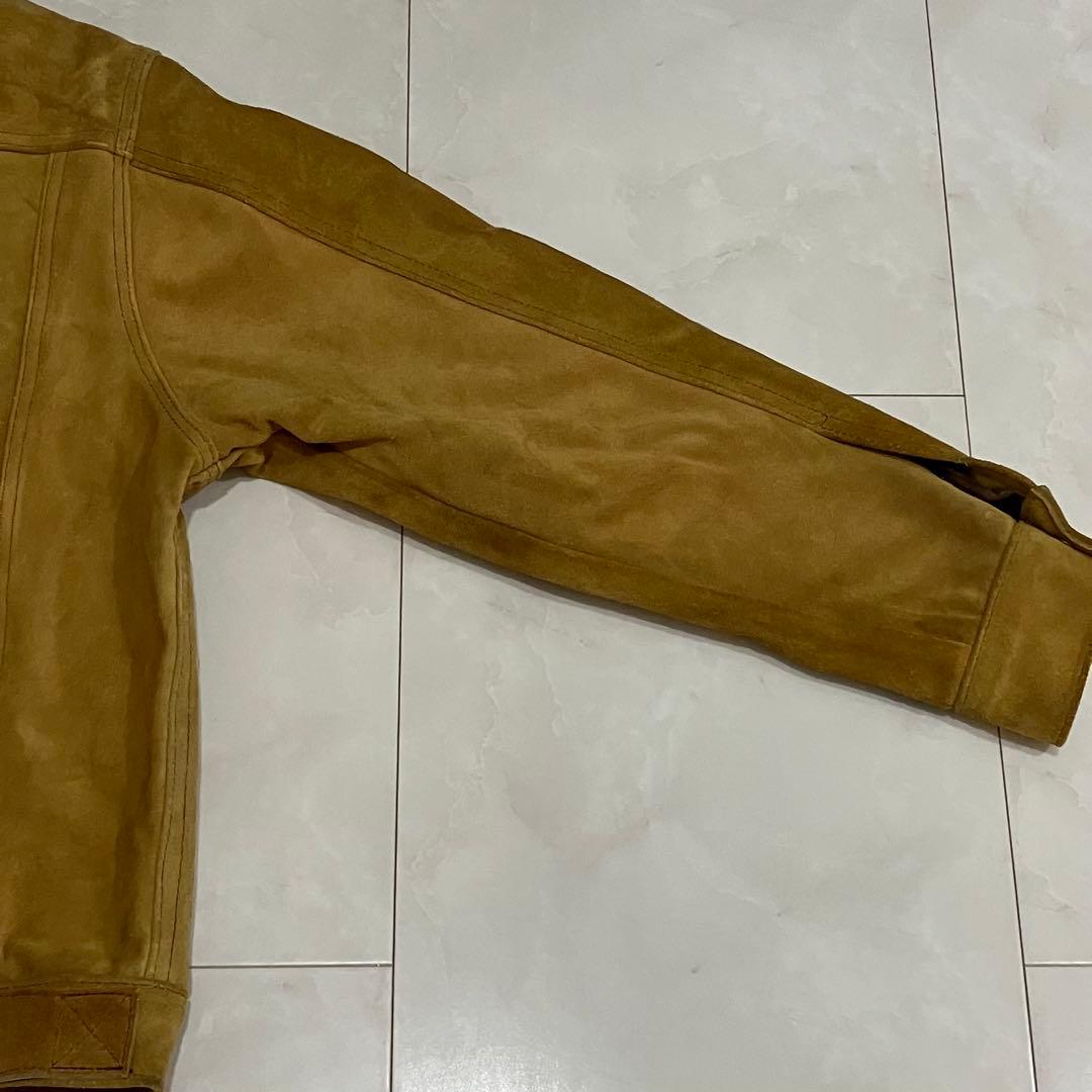 【希少サイズ40】AERO LEATHER スエード トラッカージャケット