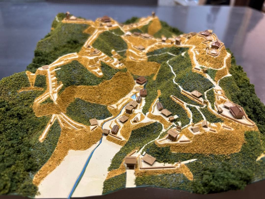 城ラマ　高天神城　ジオラマ模型
