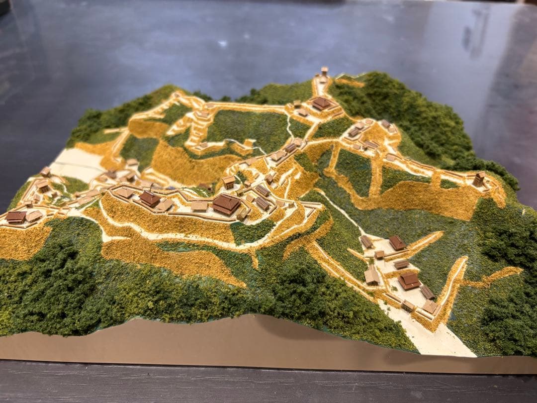 城ラマ　高天神城　ジオラマ模型