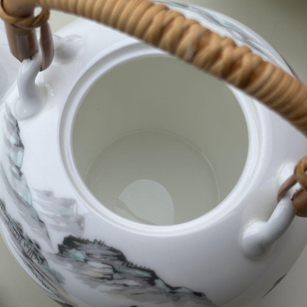 深川製磁 Imperial ボーンチャイナ 山水 茶器揃 皇室御用達表記