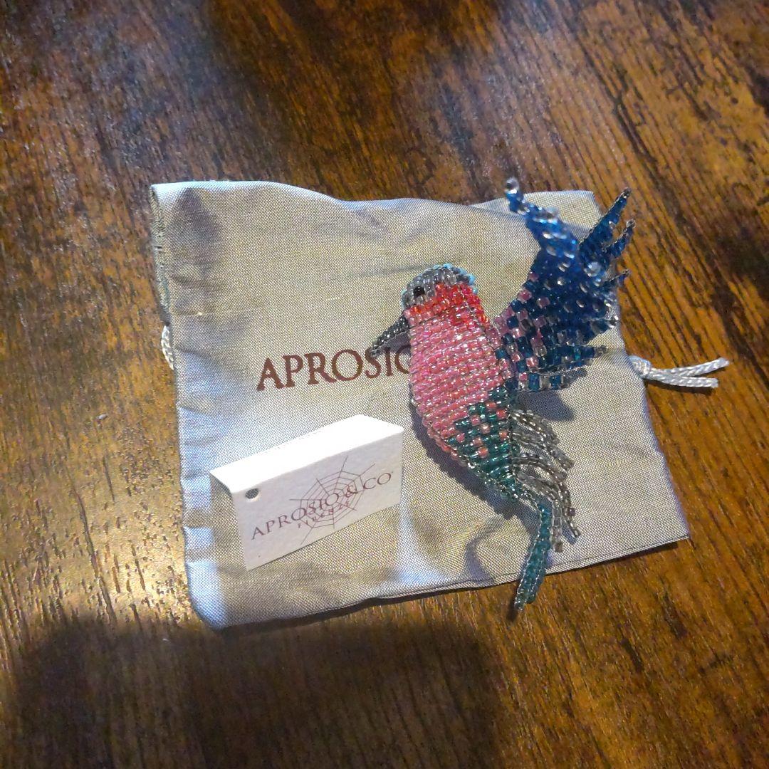 APROSIO＆CO 鳥のビーズブローチ