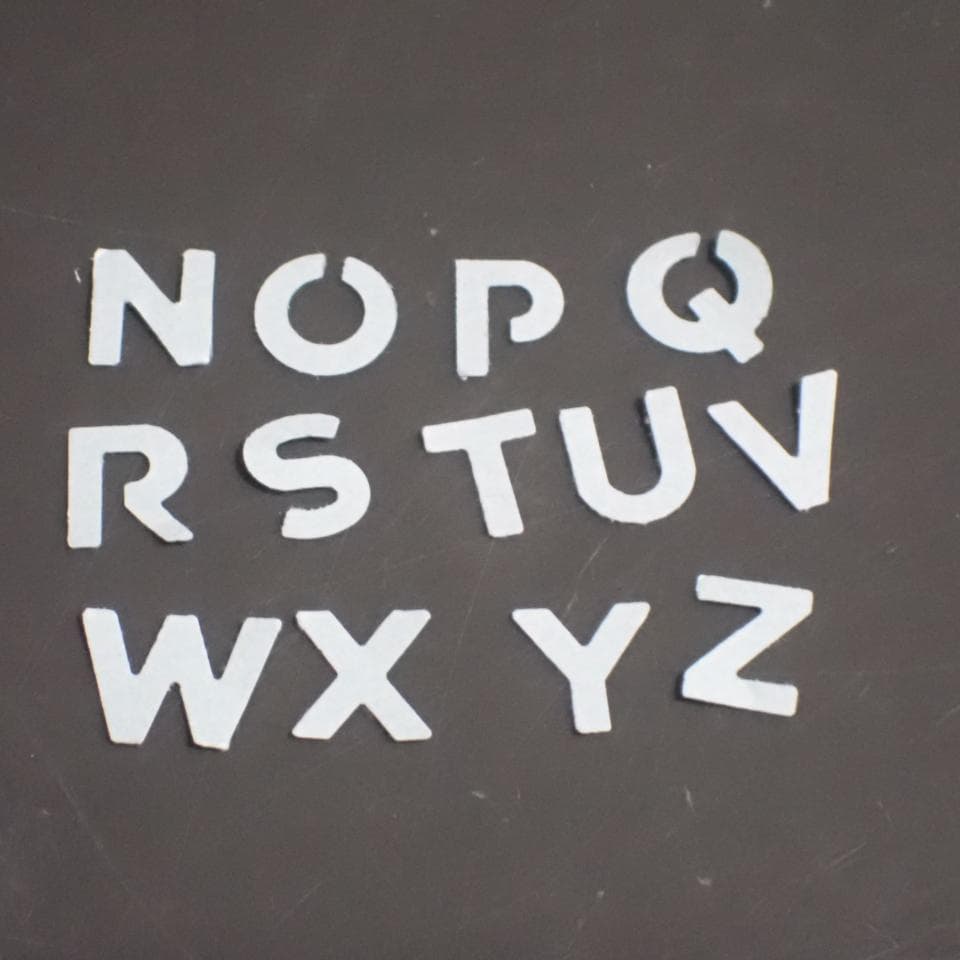 Thank you　ローマ字　英語　クラフトパンチ