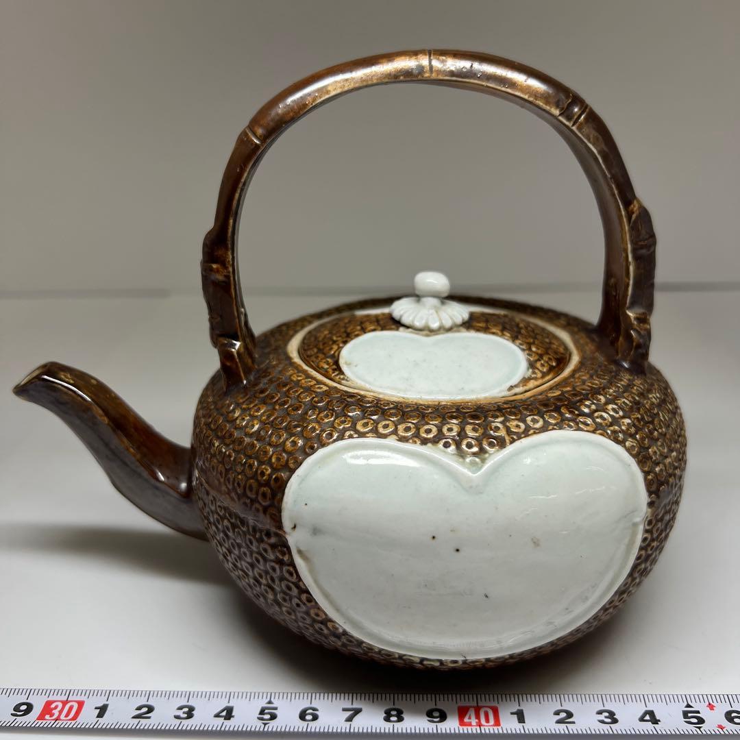 江戸時代　平戸焼　茶注　幅約18.5㎝ 東Y7-1104④トヒチサ