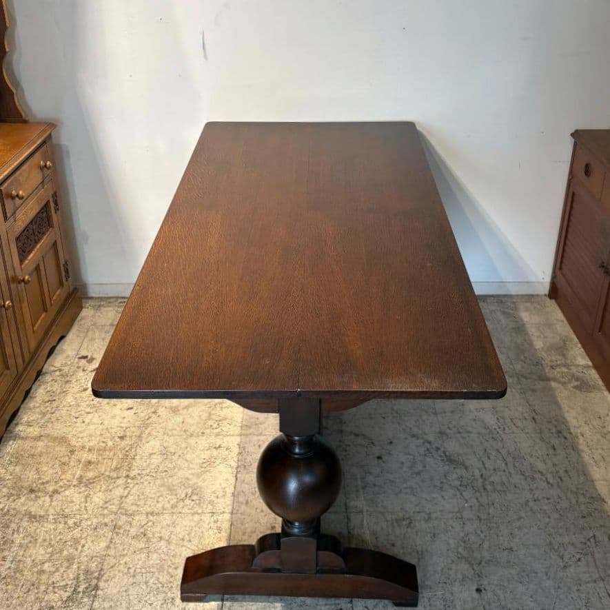 M●Ichiko送料込イギリス バルボスレッグダイニングテーブル