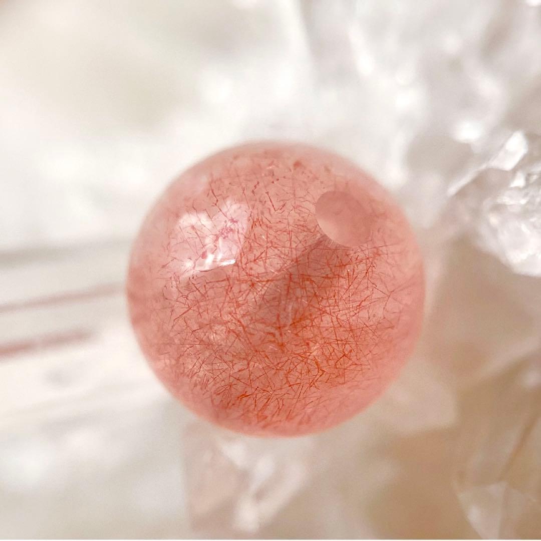 天然石★ブレスレット ストロベリークォーツ ♪ 363