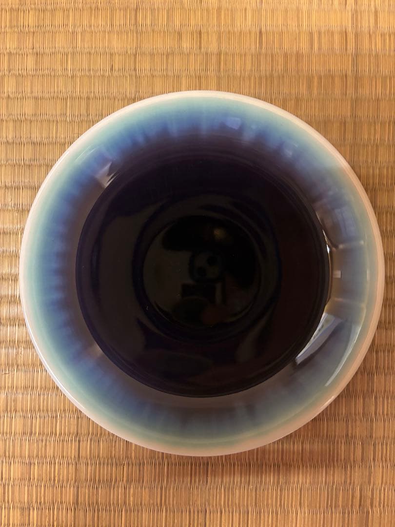 人間国宝　三代徳田八十吉　彩釉　器　九谷焼　皿　徳田八十吉