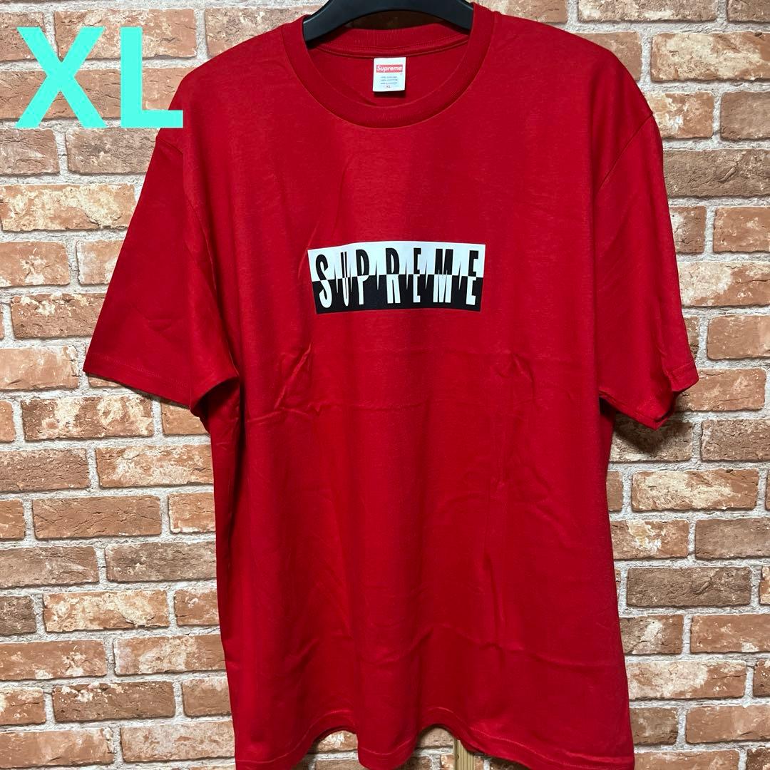 新品Supreme Split Tee Red