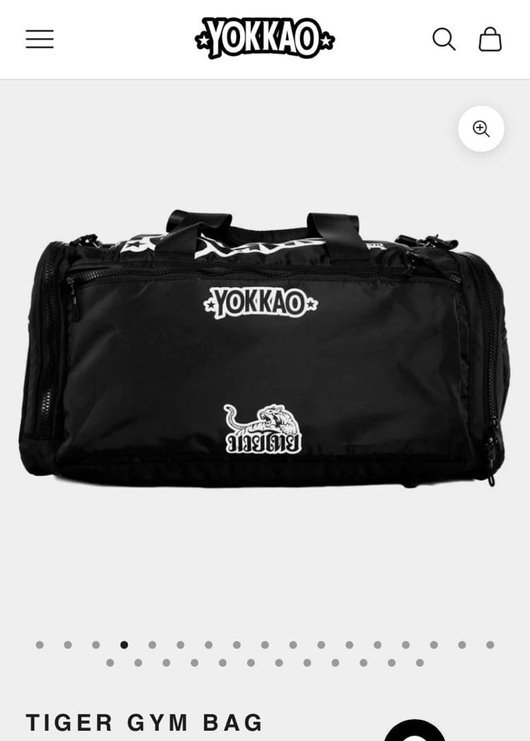 ボクシング YOKKAO TIGER GYM BAG windy fairtex twins