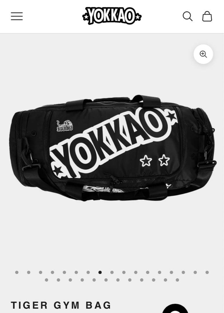 ボクシング YOKKAO TIGER GYM BAG windy fairtex twins