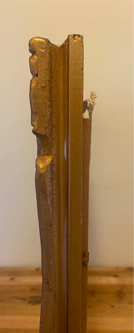 697 木製フレーム　アンティーク額縁　ゴールドフレーム 金フレーム　木製