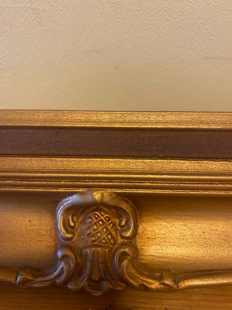 697 木製フレーム　アンティーク額縁　ゴールドフレーム 金フレーム　木製