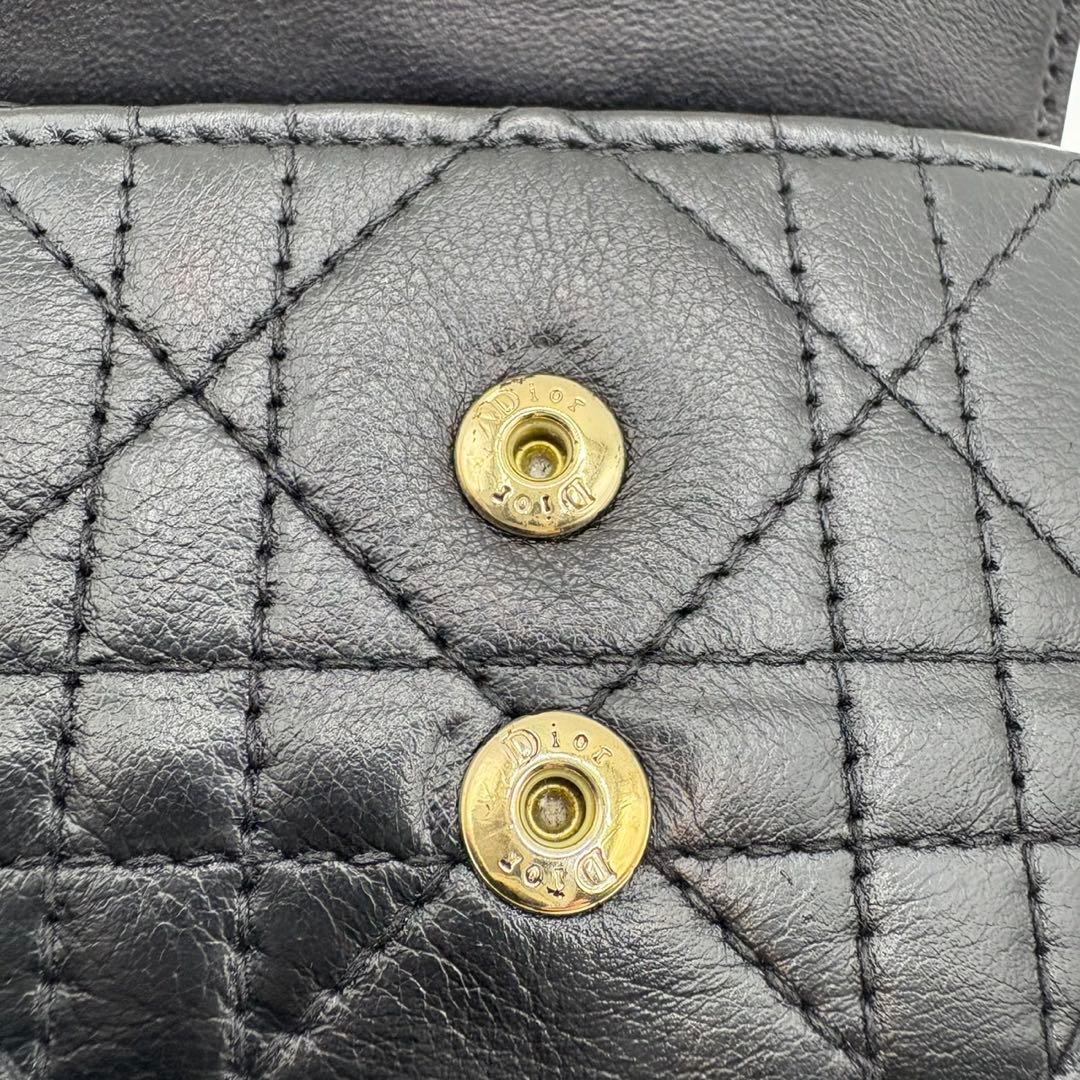 DIOR☆レディ ディオール☆ラムスキン☆ロータスウォレット☆カナージュ☆財布