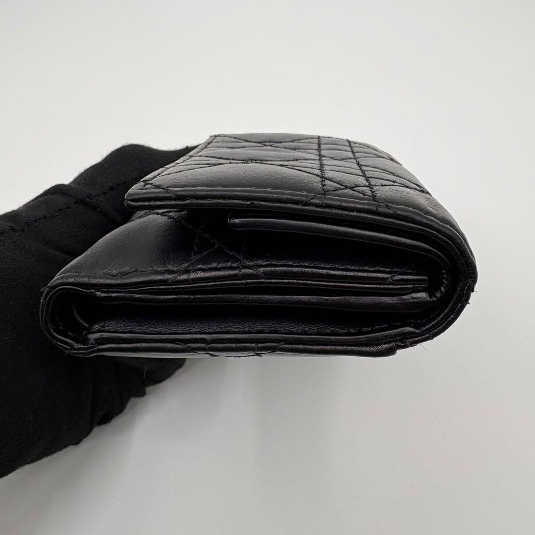 DIOR☆レディ ディオール☆ラムスキン☆ロータスウォレット☆カナージュ☆財布