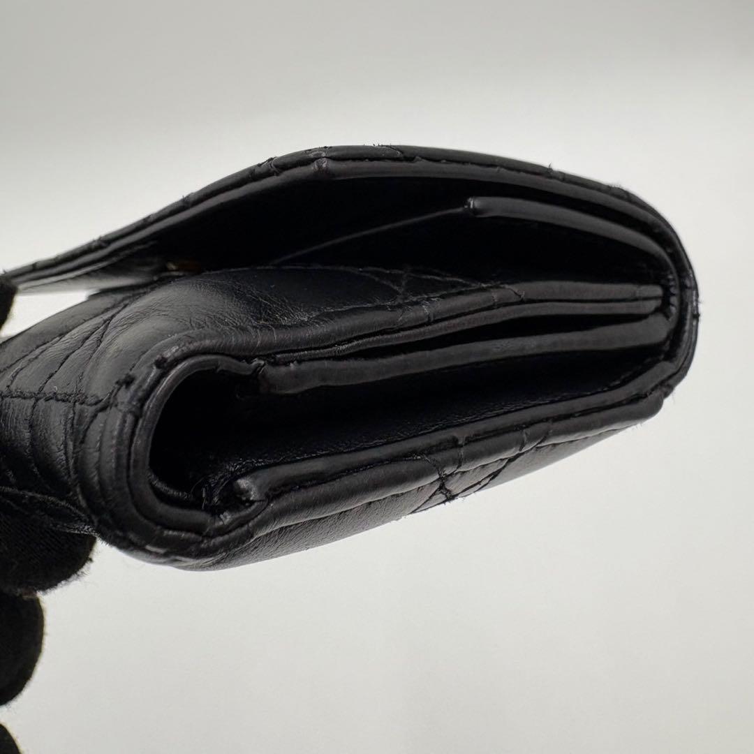 DIOR☆レディ ディオール☆ラムスキン☆ロータスウォレット☆カナージュ☆財布