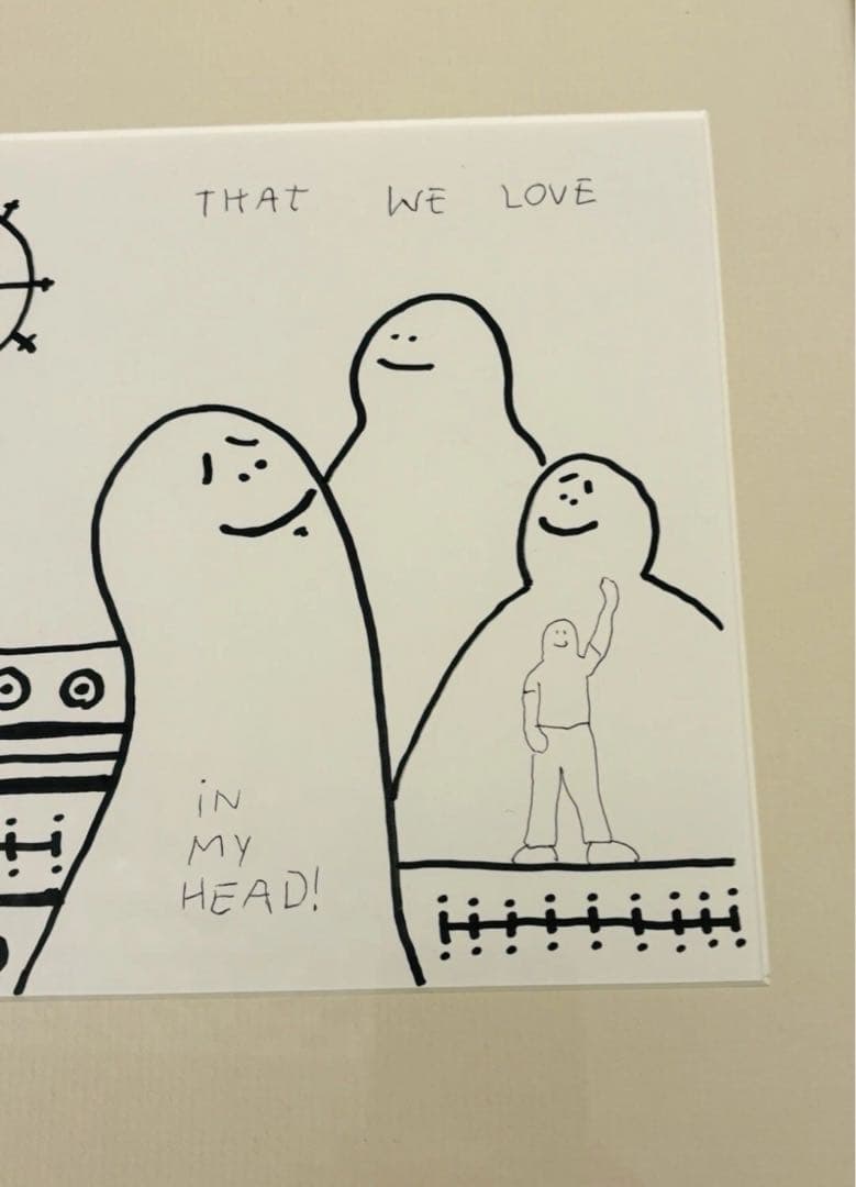 mark gonzales マークゴンザレス 原画 額入 サイン入 アート