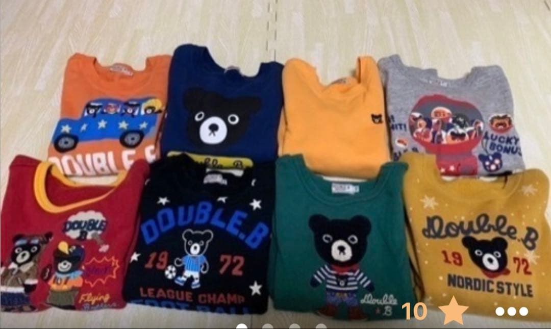 MIKI HOUSE DOUBLE.B トレーナーセット 12点