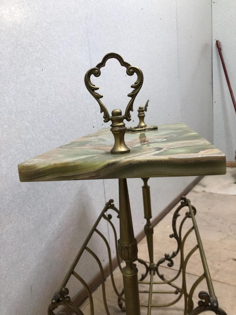 p*n様 ヴィンテージ マガジンラック　イタリア製　大理石天板　希少　25030