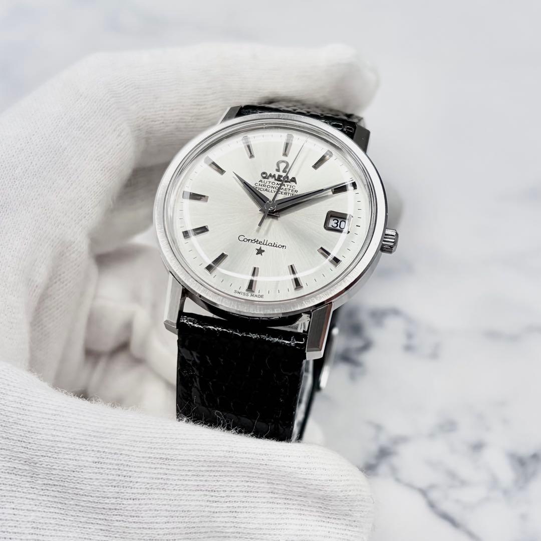 【極美／OH済】オメガ コンステレーション クロノメーター 自動巻き 純正尾錠付