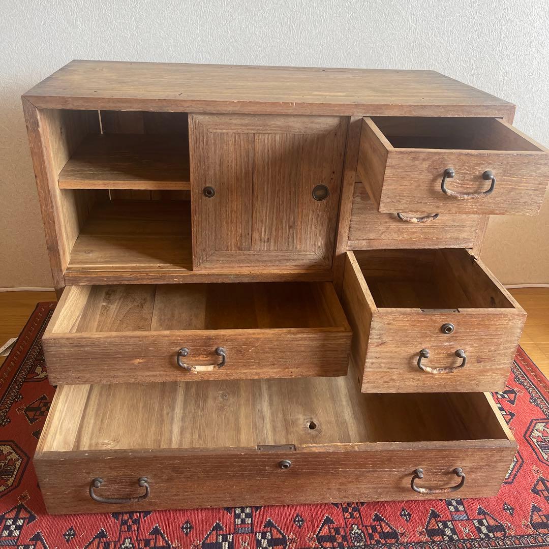 m*a様 昭和レトロ 古道具　水屋箪笥 引き戸付き 収納箪笥 小引き出し　アンテ
