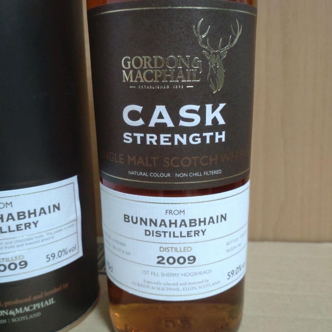 G&M Bunnahabhain 2009 700ml　カスクストレングス