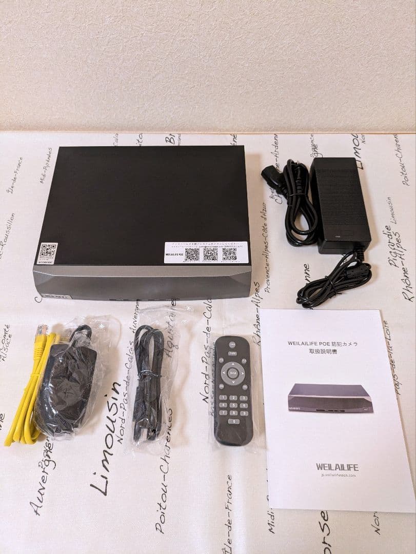 WEILAILIFE　防犯カメラ　PTZ POE 6台セット(3TB HDD)