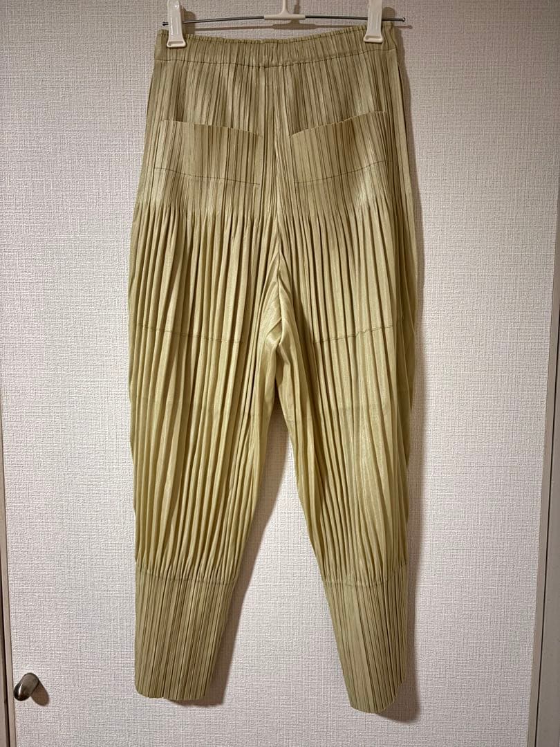 PLATS PLEASE プリーツサルエルパンツ レモンイエロー