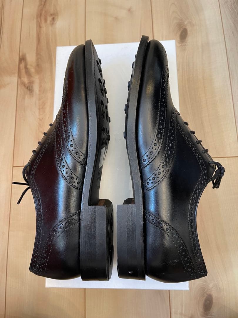 英国製新品ロイドフットウェアVシリーズ 黒色ウィングチップ サイズUK8