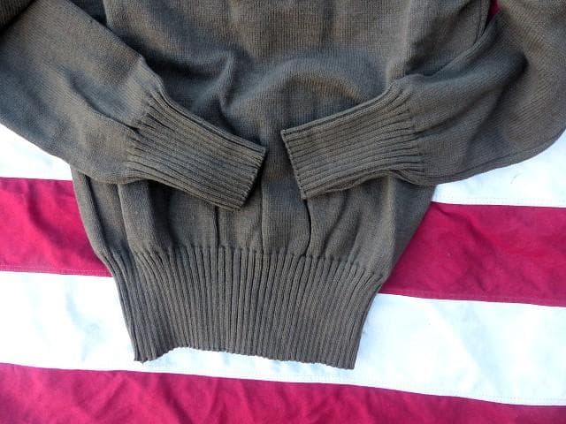 2004 デッド 米軍実物 ５ボタンセーター Ｍ DSPC ヘンリーネック 89