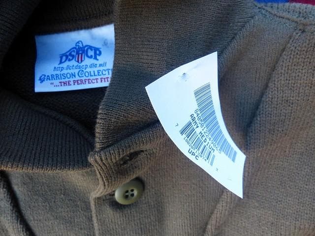 2004 デッド 米軍実物 ５ボタンセーター Ｍ DSPC ヘンリーネック 89