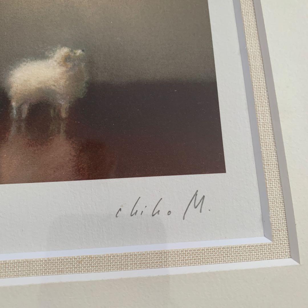 牧野千穂　版画（ジクレー）題名 「セバスチャンの羊」