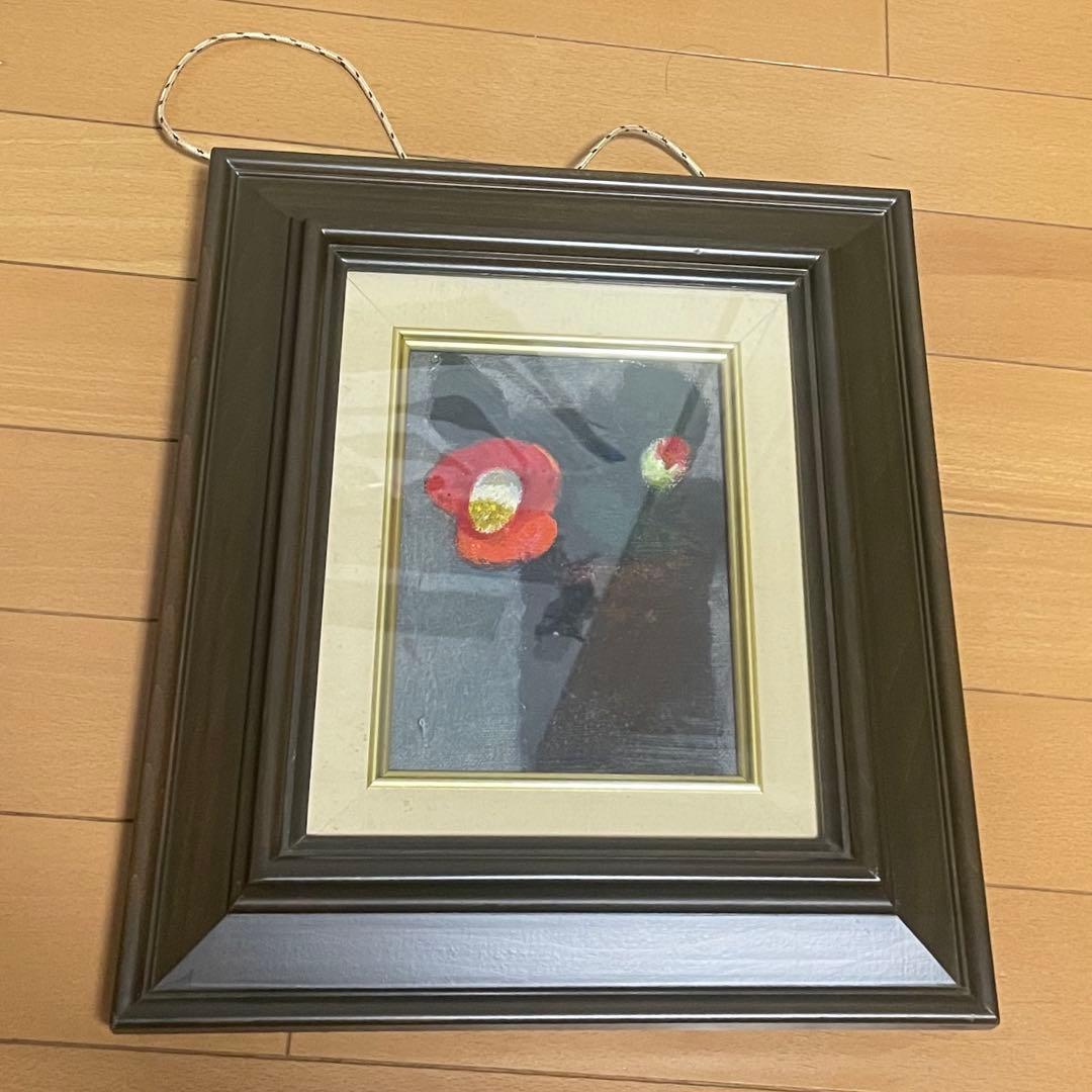 ヤブツバキ油彩