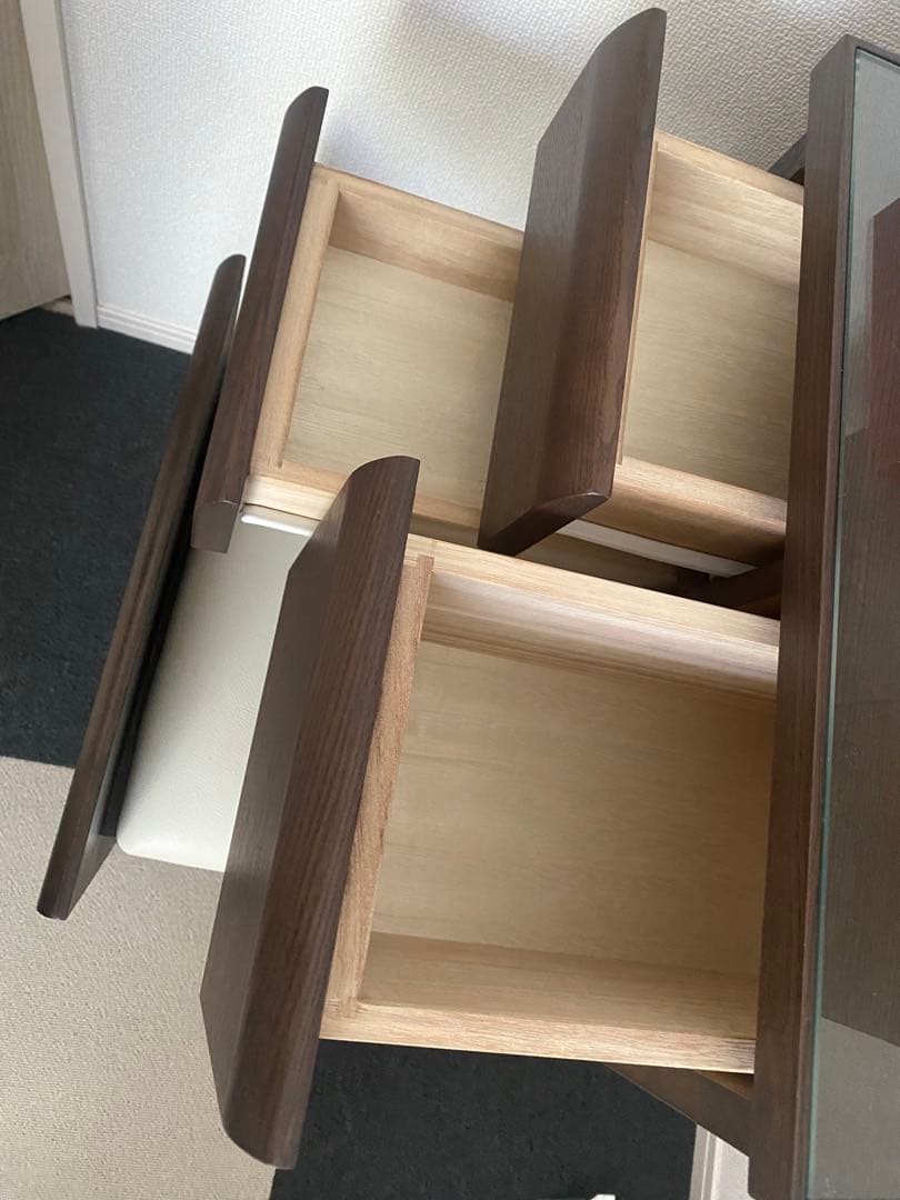 【MIU】NITORI ブラウン ドレッサー・ミラー　(椅子別売り)