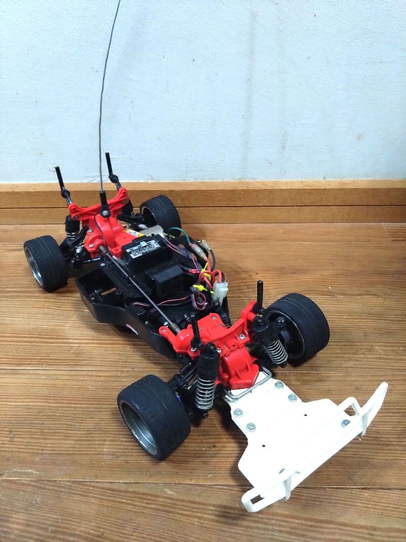 タミヤ　TA02　シャーシ　メカ　プロポ　ラリースキッドガード　セット