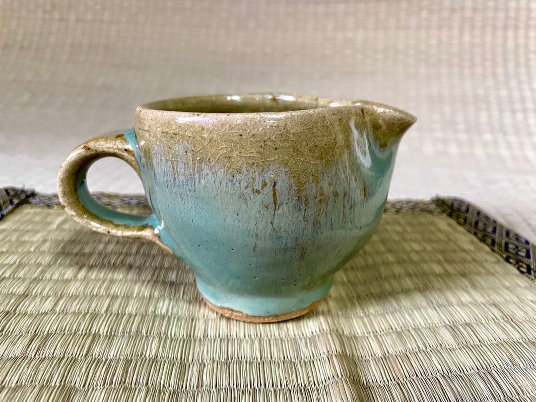 浜田庄司　青釉ミルクポット