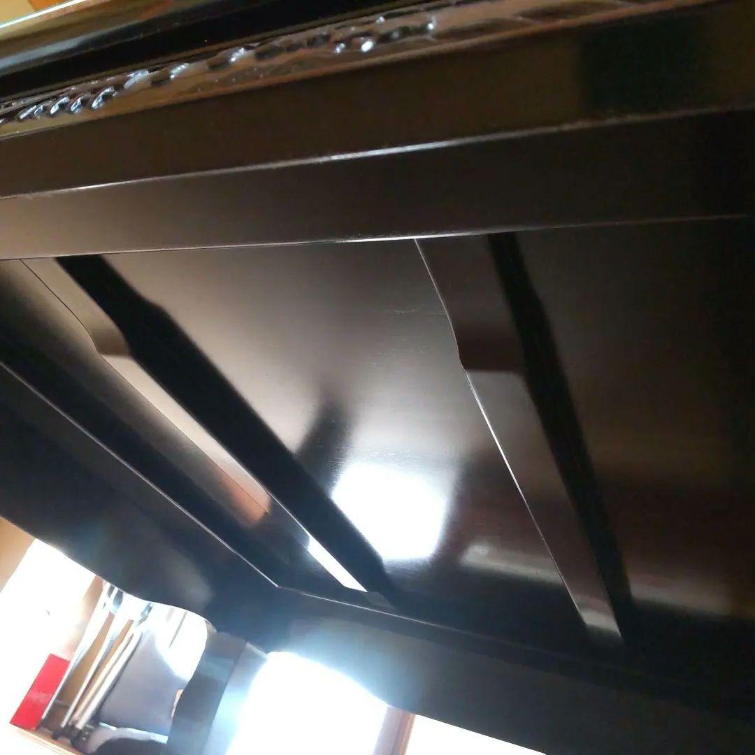 黒檀彫刻座卓テーブル