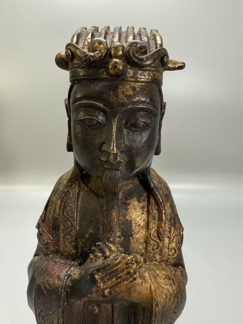 中国 古銅 人物 置物 骨董品 古美術