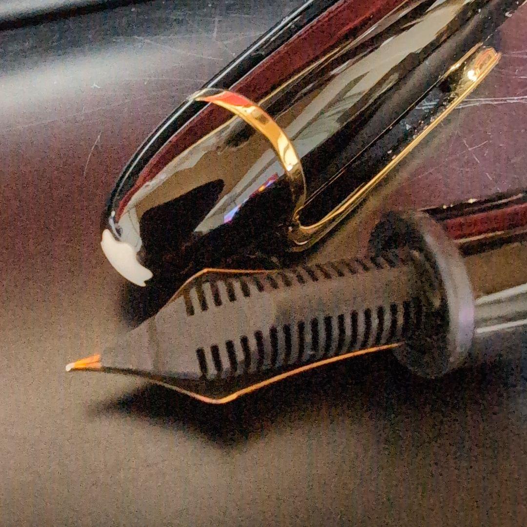 【極上・未使用品♪】モンブラン 149 万年筆 80年代 14K 吸入式 EF