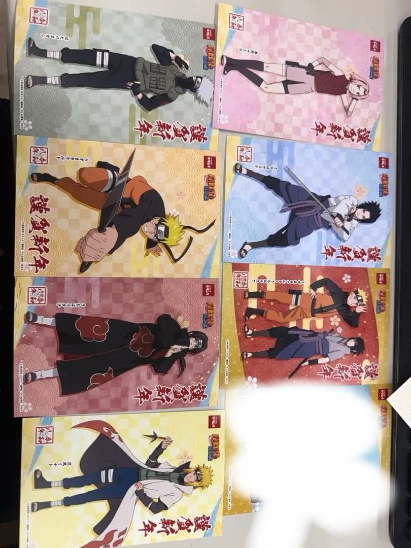 コラボ年賀状　NARUTO疾風伝　7点セット