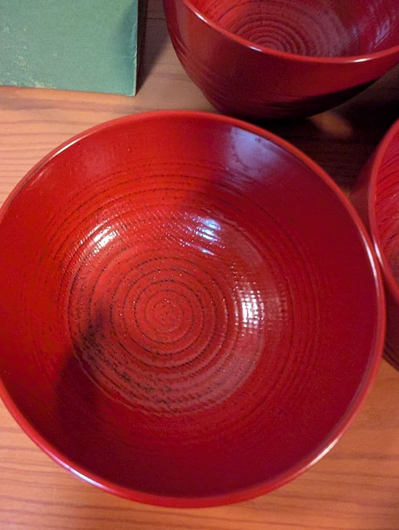 即発送☆未使用品　京の漆芸 象彦 よろず椀 朱 五客